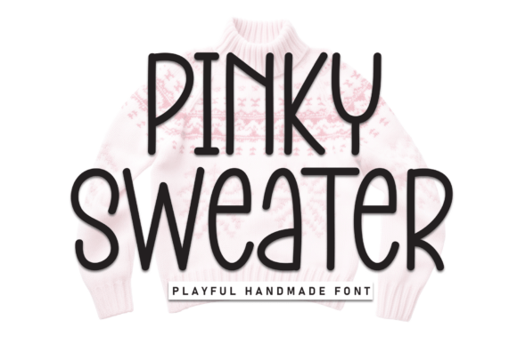 Charming Pinky Sweater: A Handwritten Display Font for Web Design