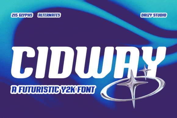 Cidway: A Bold and Futuristic Display Font for Web Design
