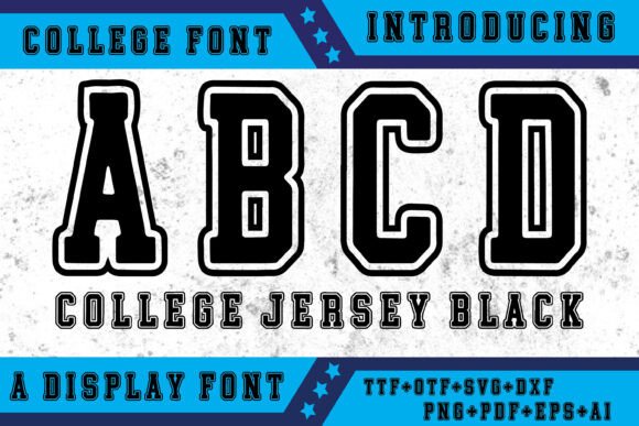 College Jersey Black: A Vibrant Typeface for Editorial Design