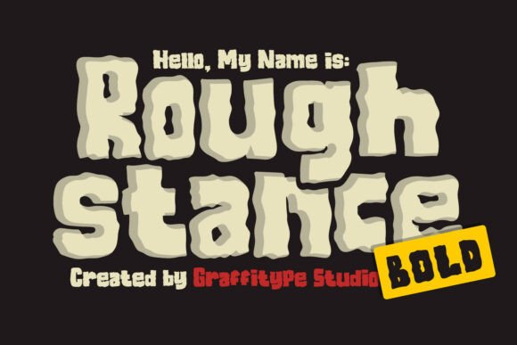 Crafting Charm with Roughstance Bold Font