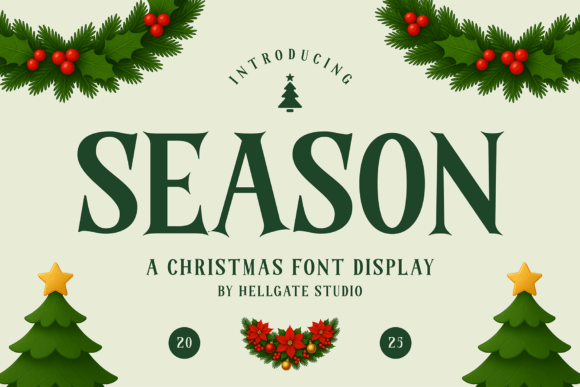 Elevate Your Brand with Season Font: A Christmas Serif Display