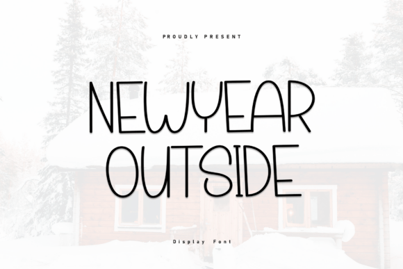 Embrace the Chill with Newyear Outside Font