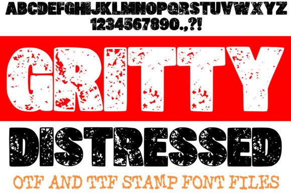Enhance Your Brand with Gritty Distressed Font