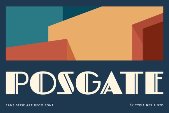 Enhance Your Brand with Postgate: A Modern Art Deco Font