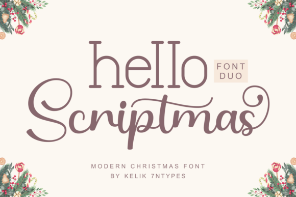 Enhance Your Web Design with Hello Scriptmas Duo Font