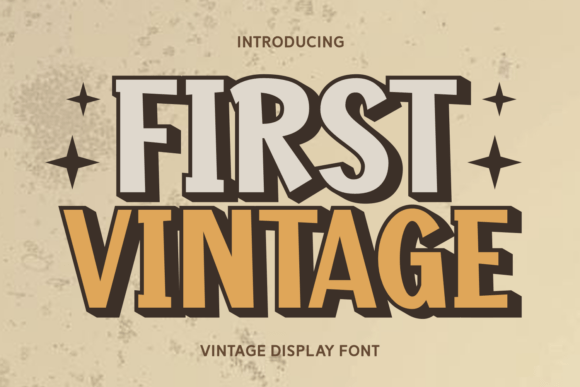 First Vintage: A Charming Display Font for Modern Web Design