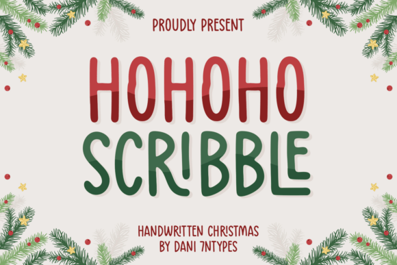 Hohoho Scribble: A Playful Handwritten Font for Festive Designs