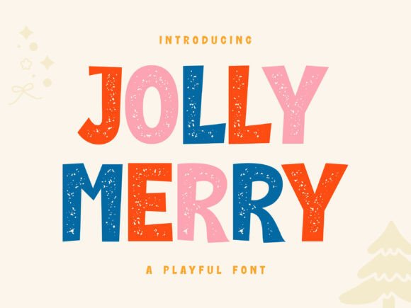 Jolly Merry: A Festive Display Font for Joyful Branding