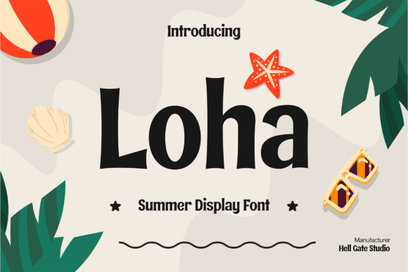 Loha: A Refreshing Summer Display Font for Your Campaigns