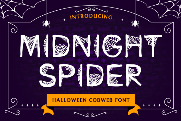 Midnight Spider: A Spooky and Enchanting Font for Crafters