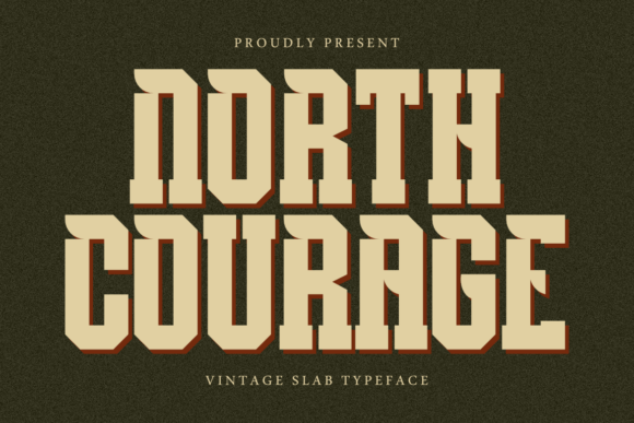 North Courage: A Premium Display Font for Bold Branding