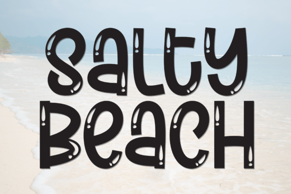 Salty Beach: A Refreshing Display Font for Creative Projects