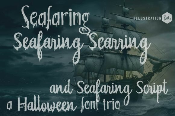Seafaring Scarring Trio: A Bold Display Font