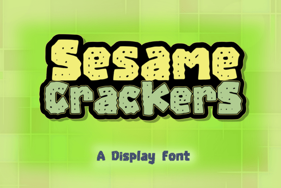 Sesame Crackers: A Playful Display Font for Engaging Campaigns