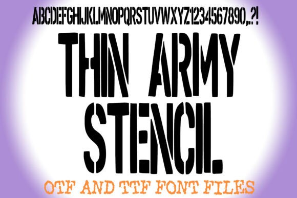 Thin Army Stencil: A Bold Font for Modern Branding