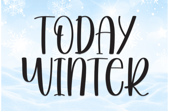 Today Winter: A Friendly Display Font for Modern Web Design