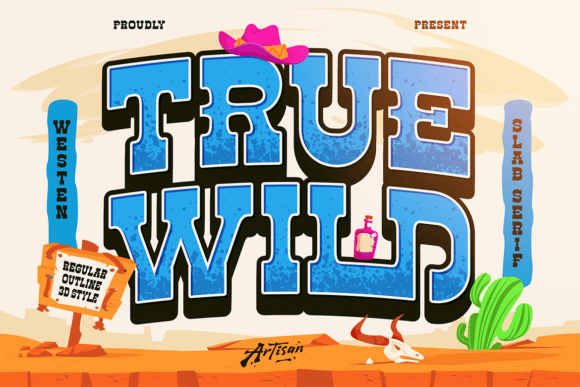 Truewild: The Bold Western Font for Craft and Design