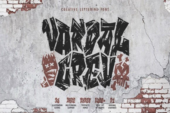 Vandal Crew: A Bold and Edgy Display Font