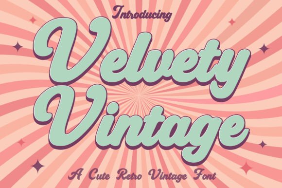 Velvety Vintage: A Retro Font for Editorial Charm