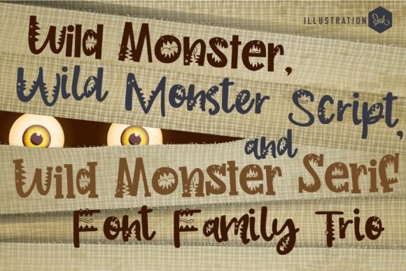 Wild Monster Trio: A Playful Font for Creative Branding